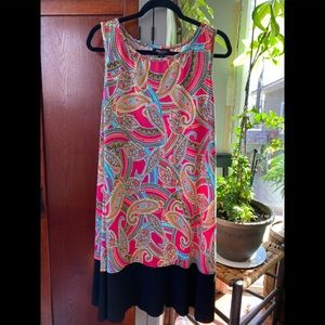 Sleeveless Pullover Paisley Dress
